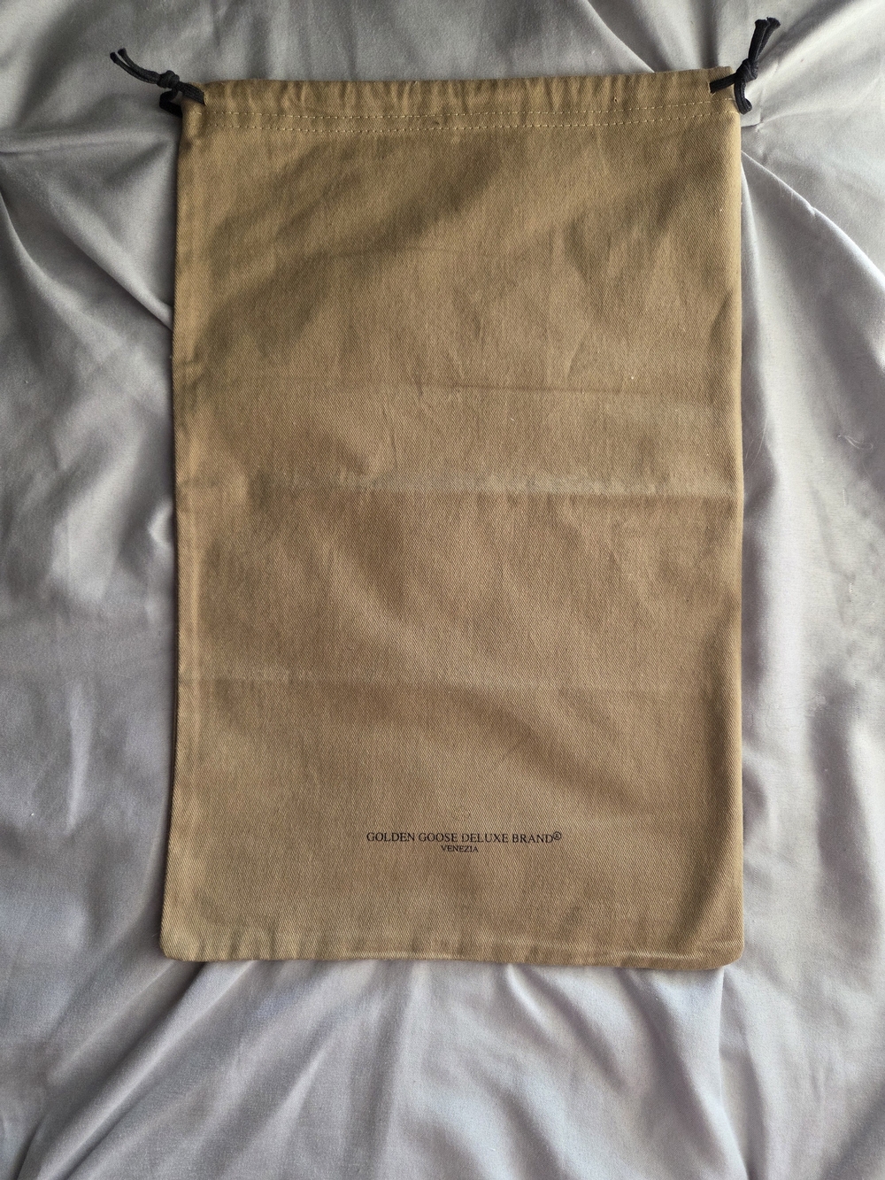 Golden Goose Tan Drawstring Dust Bag